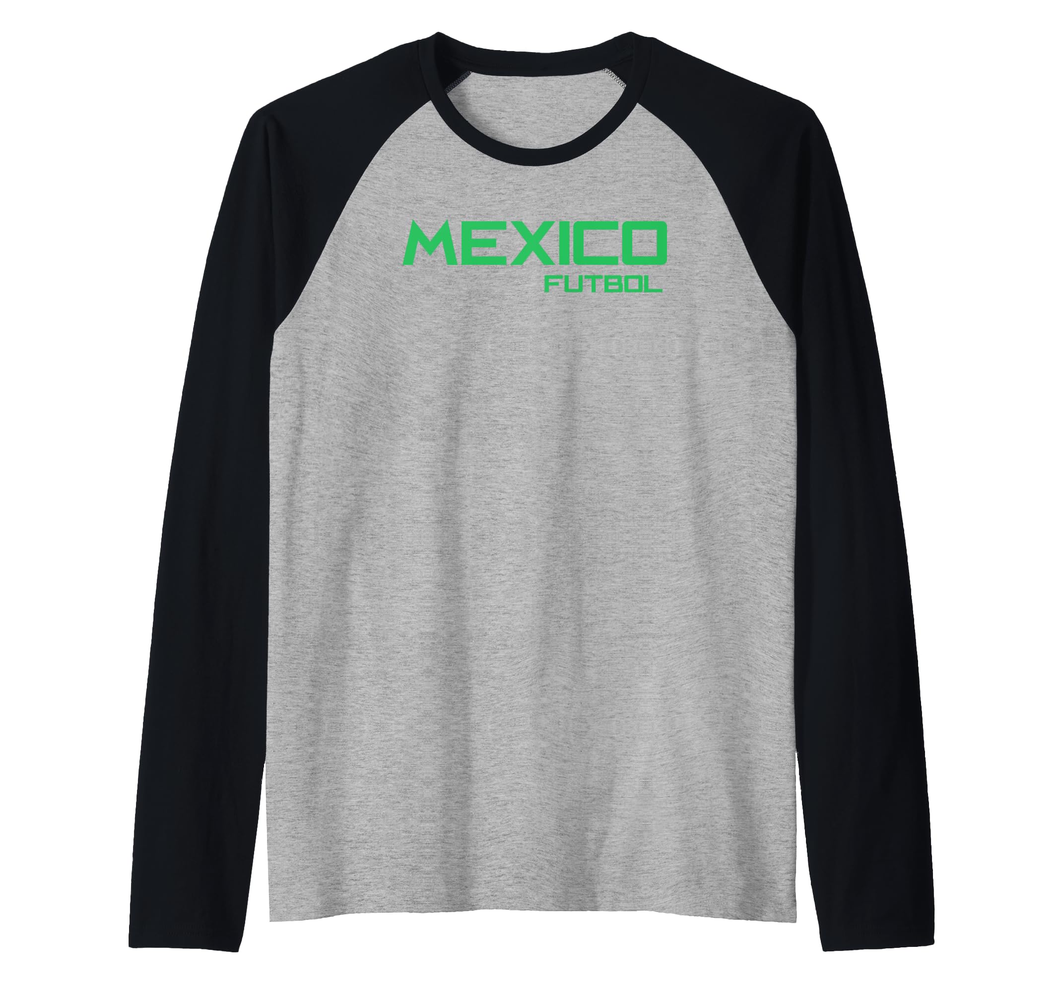 Trendy Mexico Futbol Banner Raglan Baseball Tee