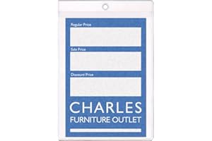StoreSMART® - Plastic Furniture Tag Holders - 25 Pack - 5" x 7" - Open Short Side (HPE1419S-FRNTR-25)