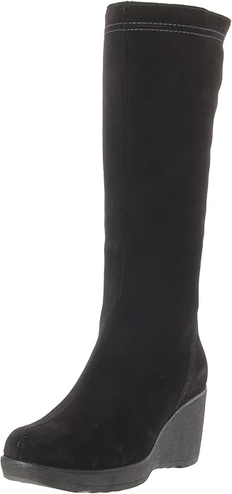 la canadienne black suede boots