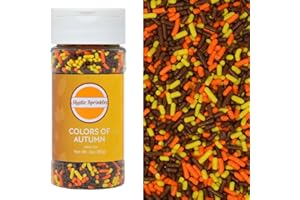Mystic Sprinkles Autumn/Fall Sprinkle Mixes (Colors of Autumn Jimmy Mix 3oz)