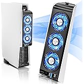 PS5 Cooling Fan with LED Light,Quiet and Efficient Cooling System for PS5 Cooler,2 Fan Speeds,USB 3.0 Port Compatible with PlayStation 5 Digital & Discs Edition,Not for PS5 Slim and New PS5 Pro