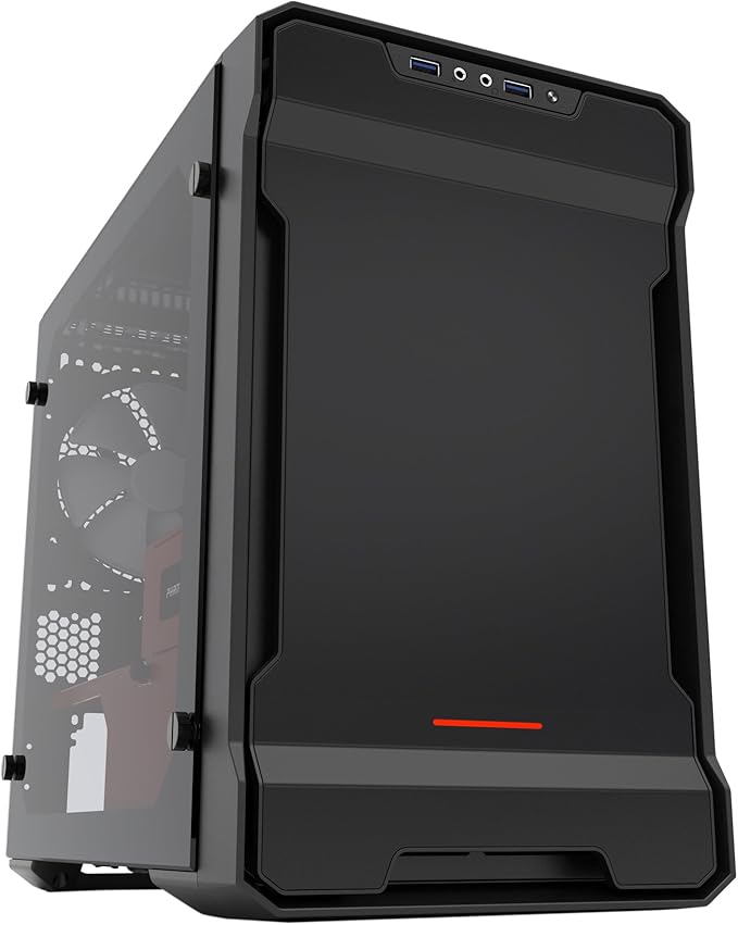 Phanteks Enthoo Evolv ITX Tempered Glass Torre Negro, Rojo - Caja de