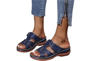 Ladmiple Orthopedic Sandals for Women with Arch Support 2023 Open Toe Flip Flops Platform Orthotic Sandal Walking Shoes