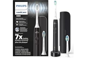 Philips Sonicare ProtectiveClean 4300 Electric Toothbrush, Sonic Toothbrush with Two Intensity Levels, Pressure Sensor and Ti
