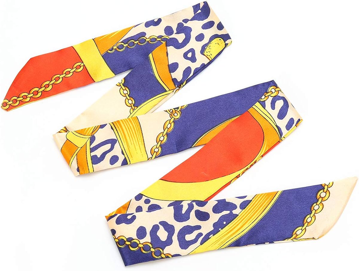 Obosoyo 6pcs Fashion Bag Handbag Handle Ribbon Scarf Neckerchief Scarf Package Band Hair Head Decoration (6pcs Scarf B) at  Women’s Clothing store