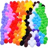 YYCRAFT Jumbo Pompons 5,1 Cm – 20 Stück, Grau, Für Basteln, Dekoration, Kostüme & Kinderprojekte