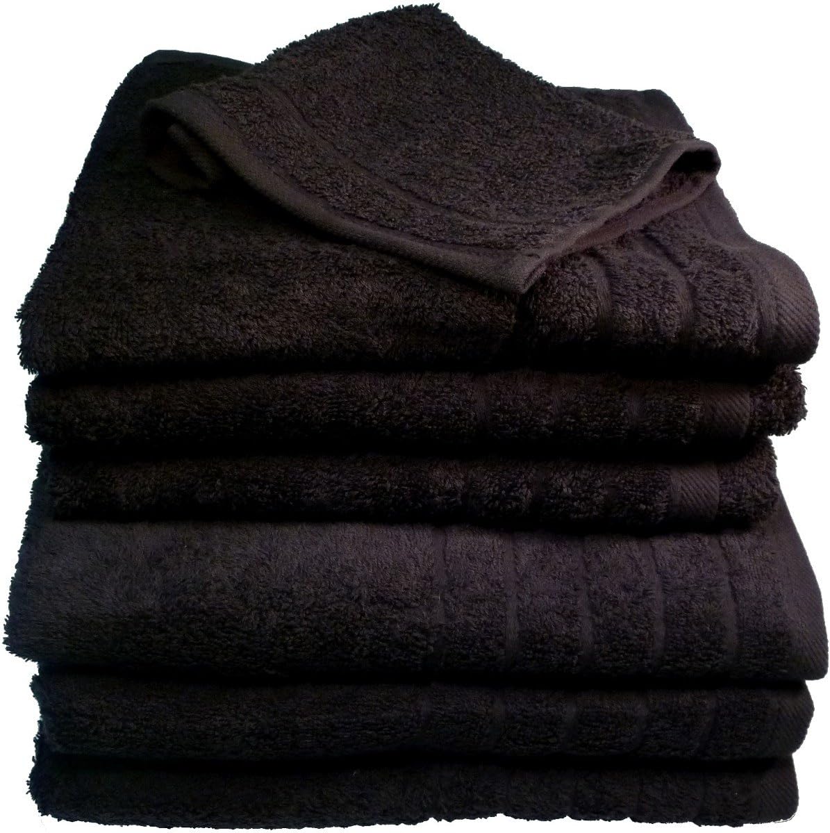 Textiles Direct Egyptian 100 Cotton Black 500gsm Guest Towel Amazon