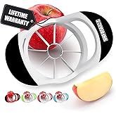 SCHVUBENR 3.5 Inch Apple Slicer - Professional Apple Cutter - Stainless Steel Apple Corer - Super Sharp Apple Slicer and Core