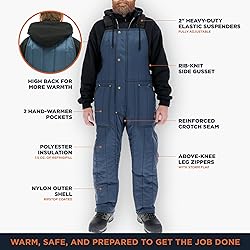 RefrigiWear Men's Cooler Wear Insulated Bib