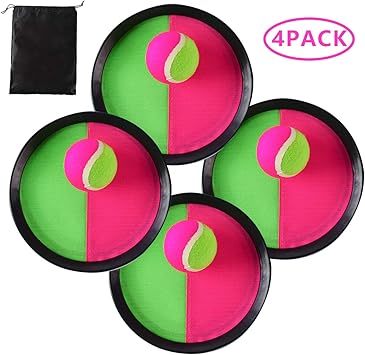 Locisne Toss y Catch Paddle Game Set,Disco de paletas y Juego de ...