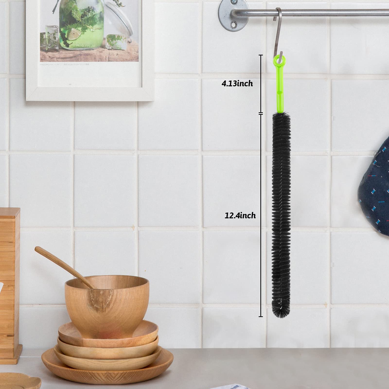 Sewer Drain Brush, Drain Clog Remover, 17inch Flexible Long Pipe Snake Hair Clogs Catcher Cleaner Tool for Toilet, Kitchen Sink, Sewer Drain, Bathroom Tub