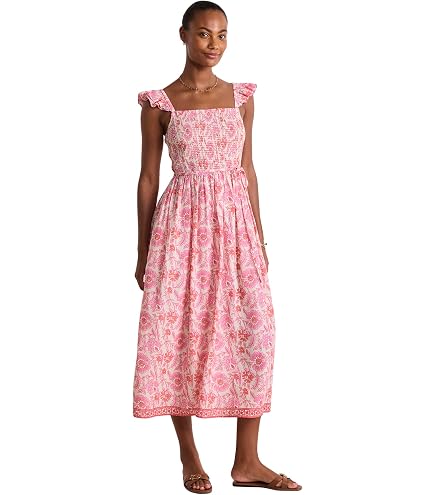 vineyard vines, Women's, Ellen Eyelet Lace Dress, White Cap, Small at Amazon Women's Clothing store