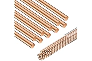 Tandefio 40 Sticks Brazing Rods AWS BCup-5 15% Silver Solder Phos Copper Brazing Alloys Round Welding Rods Industry 0.04"x9.8