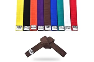 Starpro Martial Arts Belt - Lightweight Design for Karate Judo Taekwondo Training and Competition Belt - 240cm 280cm 320cm