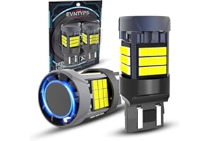 EVNTYPS 𝗘𝘃𝗻𝘁𝘆𝗽𝘀 2024 Upgraded 7440 7443 LED Bulbs Buit in Resistor for Backup Reverse Lights,T20 wy21w 7441 7444 Super Bright 6000K White LED Tail Light Bulb Canbus Error Free,LED Brake Lights (2pcs)