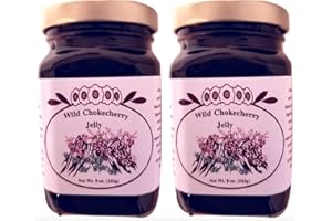 Bounty Foods Montana Chokecherry Jelly - 9 Ounce 2 Pack Wild Grown (ChkJelly 2-9)