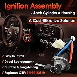 Ignition Assembly, Lock Cylinder Switch & Cylinder