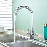 Hapilife Kitchen Sink Mixer Tap Monobloc 360 Swivel Chrome 1 Hole view 2