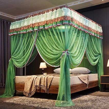 Ke Le Princess Style Mosquito Net Decoration 4 Corner Bed