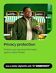 Webroot Antivirus Software 2025 | 3 Device | 1 Year