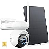 REOLINK Altas Go PT 4G LTE Solar Cellular Security Camera Wireless Outdoor, 360° 24/7 Recording, 10s Pre-Record, for Home Security, 2K ColorX Night Vision, Smart Detection, Large Battery and 12W SP