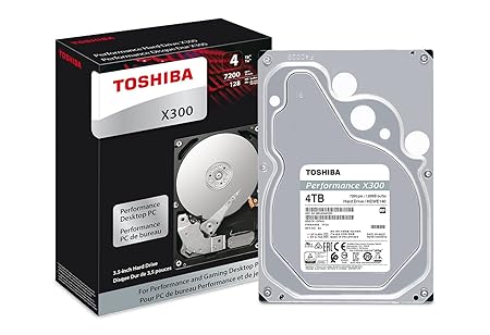 Toshiba X300 Desktop 8,9 cm SATA 6 Gb/s 7200rpm interne Festplatte 4 TB