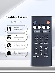 Replacement YAS-209 YAS-109 Soundbar Remote Control
