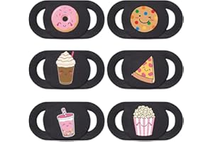 Mizi Webcam Privacy Cover Slide [6 Pack], Cute Camera Blocker Sticker, Protect Your Privacy and Security for Computer, Laptop