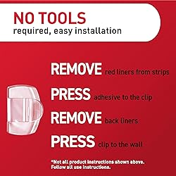 Command Outdoor Light Clips, 20 Clear Clips and 24