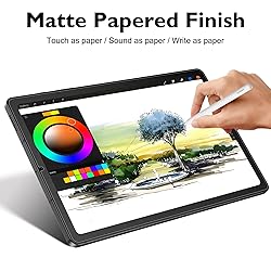 Esanik 2 Pack Like Paper Glass Screen Protector for