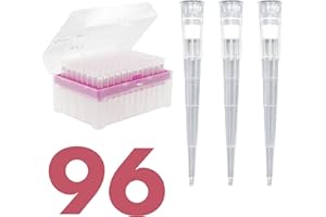 Kashi Scientific 200 uL Universal Filtering Racked Laboratory Pipette Tips, Sterile Dnase/Rnase Free, Pyrogen Safe [200ul, Filtered, 96 Tips]