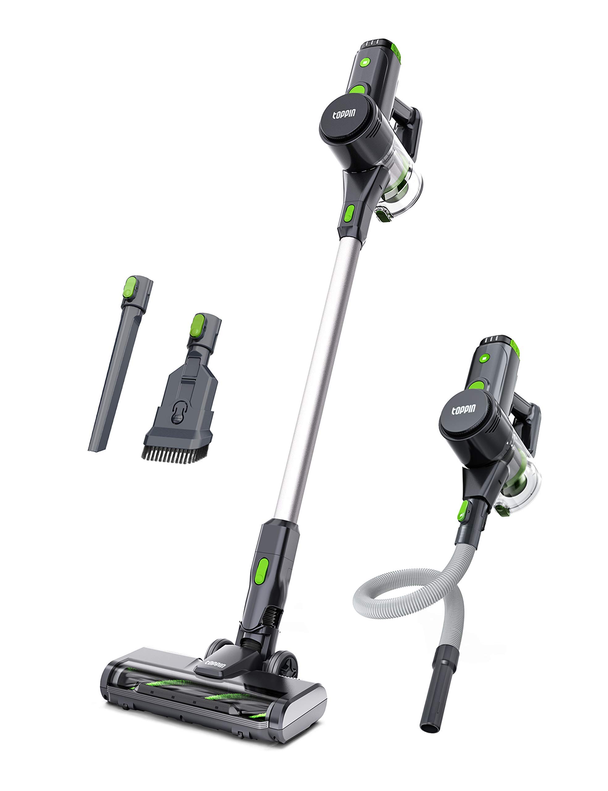 TOPPIN Cordless Stick Vacuum Cleaner 23KPa Powerful Suction for Pet