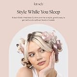 Kitsch Satin Flexi Rod Heatless Hair Curler Set Rosewood 6pcs view 9