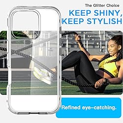 AICase for iPhone 16 Pro Clear Case(6.3"),Heavy