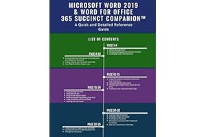 Microsoft Word 2019 & Word for Office 365 Succinct Companion™: A Quick and Detailed Reference Guide