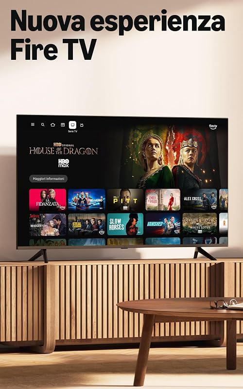 Fire TV Stick HD (ultimo modello), TV gratuita e in diretta, telecomando vocale Alexa, alimentazione tramite TV, configurazione semplice, trova serie TV più velocemente con Alexa+