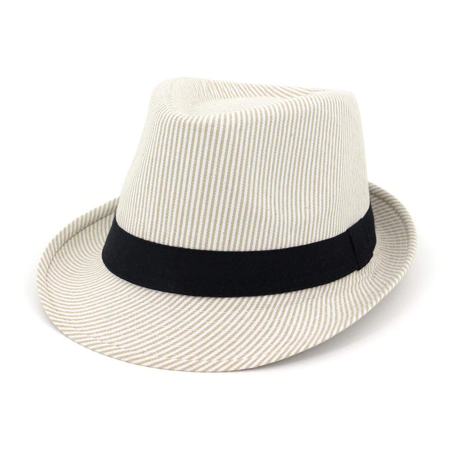 Fedora Hats for Men Striped Summer 