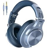 OneOdio A71 Hi-Res Wired Over-Ear Studio Headphones for DJ, Mixing - SB | headphone for studio recording, monitoring and mixing, with foldable design, 3.5mm/6.35mm jacks connect to PC, computer, DJ