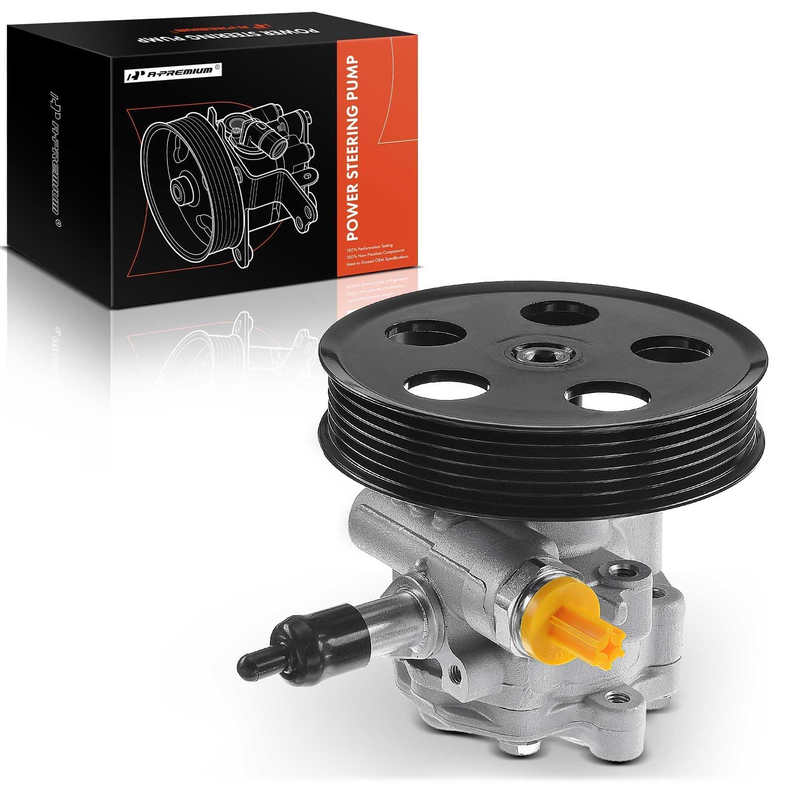 Photo 1 of A-Premium Power Steering Pump, with Pulley, Compatible with Audi A4/A4 Quattro 2005 2006 2007 2008 2009, 2.0L, Replace # 8E0-145-153-D, 8E0-145-153-J