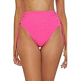 Trina Turk Women's Indio High Waisted Bikini Bottom, Cheeky Coverage, Swimwear Separates