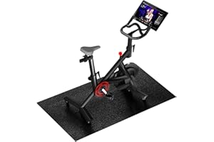 ABBER Bike Mat Compatible with Peloton Bike Mat, Treadmill Mat, Rowing Mat, Under Exercise Bike Trainer Mat Pad for Stationary Spin Bike Mat,Exercise Equipment Machine Mat for Hardwood Floor Carpet…