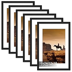 A PLUS MAX 16x24 Picture Frame Set of 6, Engineered