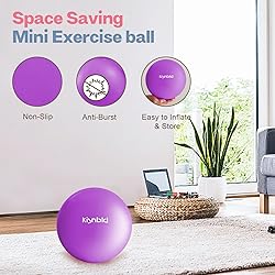 kisnbld Small Exercise Ball, 9 Inch Mini Pilates