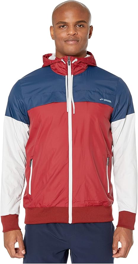brooks jackets mens red