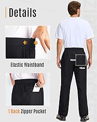 33,000ft Men's Rain Pants Full Zip Waterproof Pants