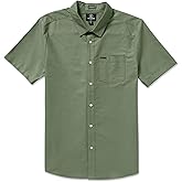 Volcom Men's Everett Oxford Short Sleeve Button Down Woven Shirt