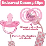 Oerphh 4 Pack Baby Pacifier Clips Soother Chain Silicone Adapters Girls Boys view 4