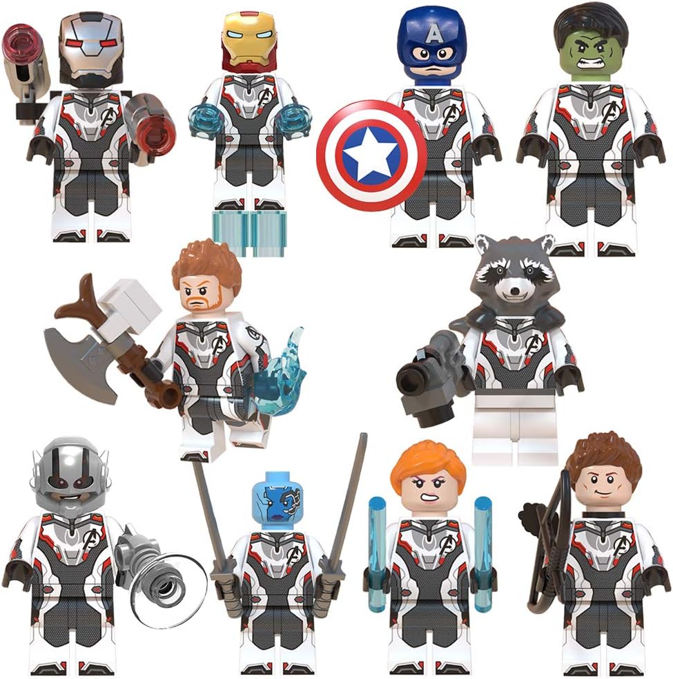 Superheros Toys for Kids, 10 Collectible Mini Avengers Action Figures, Marvel Legends Toy with Party Favors for Boys Girls Ages 3 Up, Iron Man Captain America Ant-Man, Christmas Holiday Toy List Gift