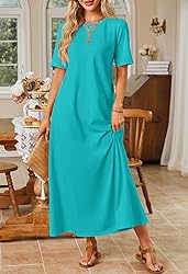 MEROKEETY Women's 2025 Summer Maxi Dress Casual