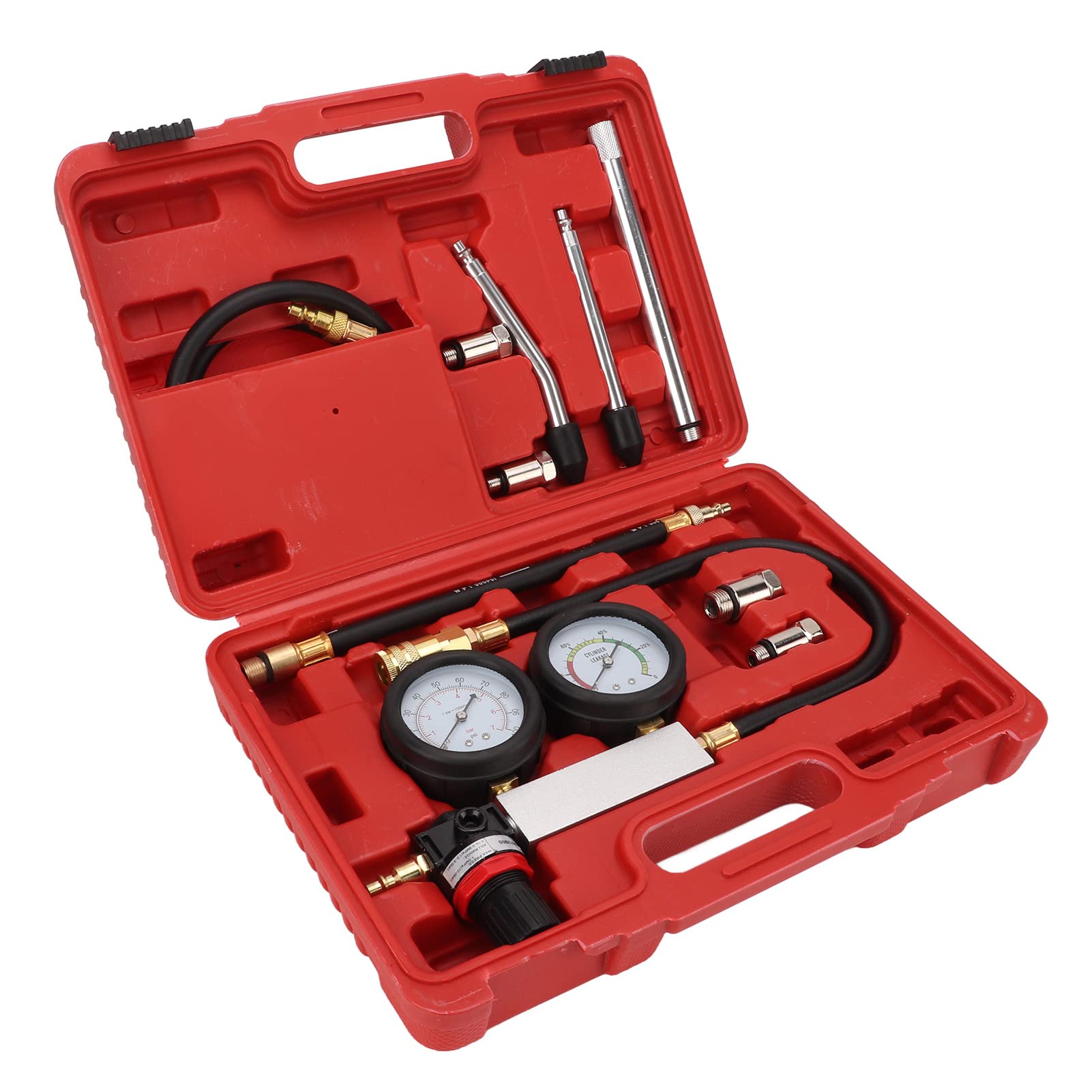 Cylinder Leak Down Tester – Dual Gauge Gasoline Engine Leakdown Detector Tool, 00051-C, Unbranded